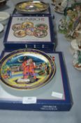 Set of Six Boxed Heinrick Circus Wall Plates by Vi