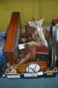 Vintage Items: Clocks, Bookends, etc.
