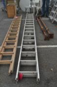 Aluminium Extending Ladders 13ft closed length