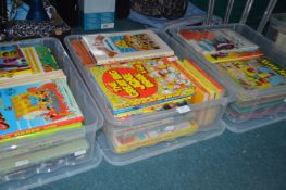 Three Storage Boxes of Children's Annuals (boxes i