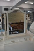 Cream Painted Dressing Table Mirror