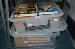 Two Storage Boxes of Books (boxes included)