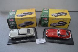 Two Atlas Edition Boxed Classic Sports Cars 1:43 S