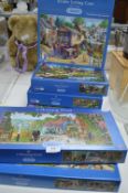 Six Gibson's Jigsaw Puzzles of English Country Sce