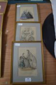 Three Victorian French Fashion Prints