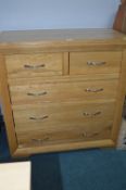 Solid Oak Two Over Three Storage Chest
