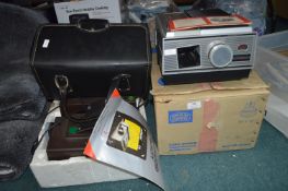Vintage Slide Projectors by Braun, and Reflector