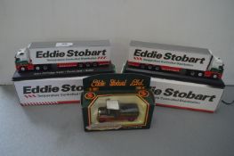 Two Eddie Stobart Refrigerated Trucks plus a Vinta