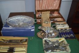 EPNS Cutlery Sets, Serving Dishes, Napkin Rings, e