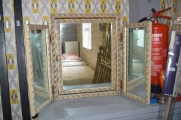 Retro Triple Dressing Table Mirror