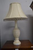 Cream Table Lamp