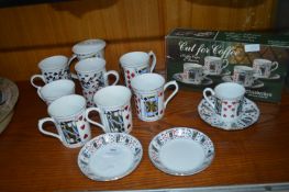 Playing Card Cup & Saucers, etc.