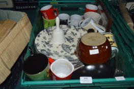 Pottery Mugs, Plates, etc.