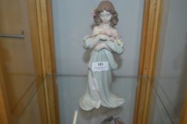 Lladro Figure of a Flower Girl