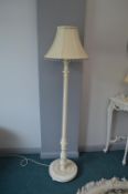 Cream Painted Standard Lamp