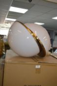 iLite White & Gold Pendant Lamp ~50cm diameter