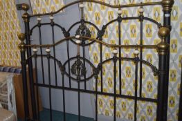 Metal & Brass King Size Bed Frame 5ft width