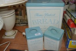 Bread Bin and Matching Canisters