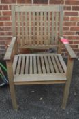 Large Wooden Outdoor Chair
