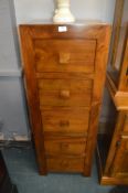 Tall Five Drawer Wooden Chest