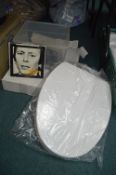 Victorian Plumb Toilet Seat plus Assorted Items, 7