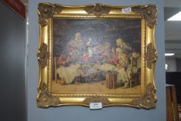 Gilt Framed Reproduction Print - The Winning Card