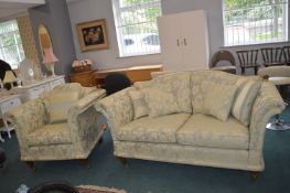 Drop End Two Seat Sofa and Armchair