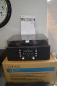 Teac CD Recorder, Turntable, Cassette Player LPR50