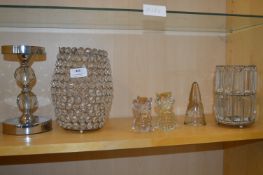 Decorative Glass Candle Holders etc.