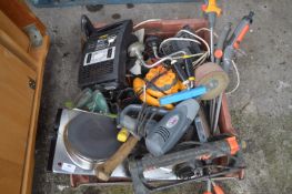Assorted Tools, Battery Chargers, etc.