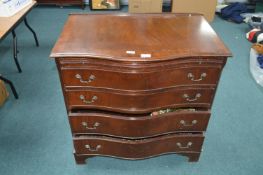 Four Drawer Serpentine Front Chest