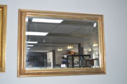 Gilt Framed Beveled Edge Mirror