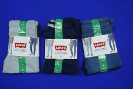 Three Levi's Girl's Jeggings 2pks Size: 8