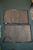 *Two Grey Non-Slip Floor Mats