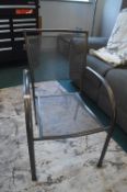 *Grey Metal Stacking Chair