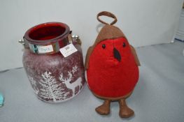 Christmas Lantern, and a Robin Doorstop