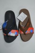 *Two Pairs of Flojos Men's Flipflops Size: 8