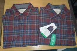 *Two Weatherproof Vintage Gent's Plaid Shirts Size
