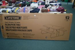 *Lifetime Folding Picnic Table (table: 6ft, Seats: