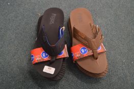 *Two Pairs of Flojos Gent's Flipflops Size: 8