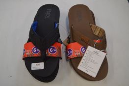 *Two Pairs of Flojos Gent's Flipflops Size: 9