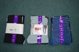 Three Levi's Girl's Jeggings 2pk Size: 10