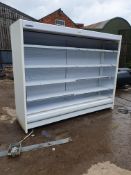 *Coolfast/Bond Dallas 70-2500 slimline remote multideck chiller cabinet with lights. 2580w x 740d