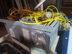 *large box of 110v festoon safty lights