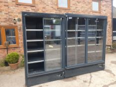 *Capital Cooling Troy3 glass door integral multideck chiller 3.25m in 2 sections 1300+1950w x 900d x