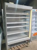 *Capital cooling integral multideck chiller, light, night blind, base plus 5 shelves. 1320w x 900d x