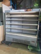 *Koolmax Boxford 70-SL -108 slimline integral multideck chiller with lights and night blind - tested