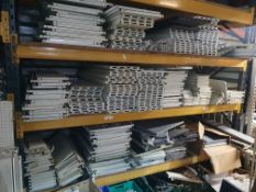 *Large quantity of AMX 35 shop shelving system. Includes; 50+ columns, 80+ base legs, 200+ back