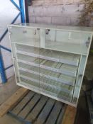 *Lockable vape display unit with sliding drawers. 1190w x 400d x 1140h