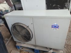 *Hubbard outdoor condensing unit. Compressor - Model - ESM412 Serial Number - 46493303